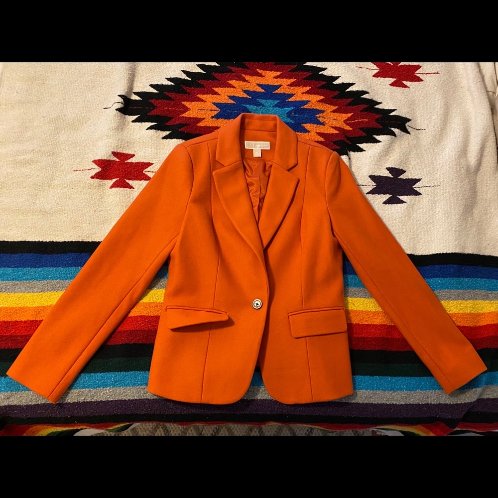 Michael Kors wool blazer orange